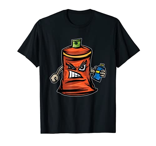 Graffito Dibujo Artista Graffiti Art Spray Bote Camiseta