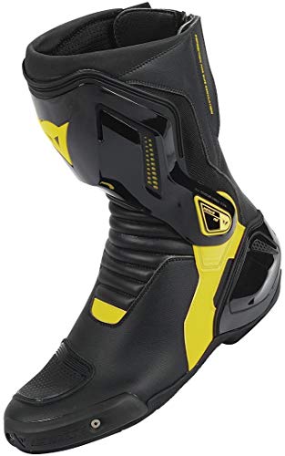 Dainese 1795200_620_45 Botas para moto, Negro/Fluo Amarillo, 45