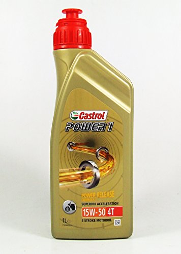 CASTROL ACEITE DE MOTOR 15W-50 POWER 1 4T, HC-SYNT., 1 L