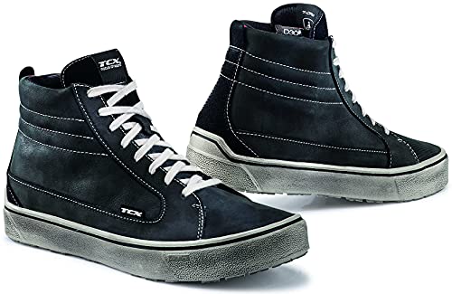 TCX Street 3 - Zapatillas de moto impermeables (40), color negro