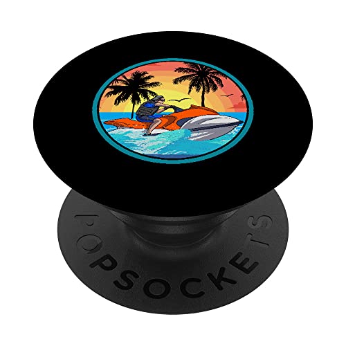 Moto De Agua Playa Palmas Esquí Acuático Jet Ski PopSockets PopGrip Intercambiable