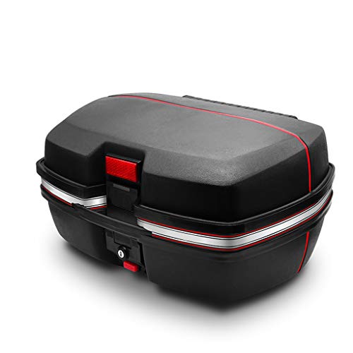 ADKINC 42L Motocicleta topcase, Scooter Tail Box Box, Caja de Almacenamiento Superior, con Sistema de liberación rápida, Resistente al Desgaste e Impermeable