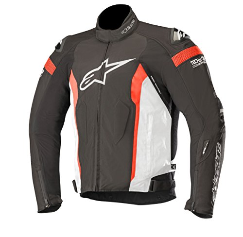 Alpinestars Chaqueta moto T-gp R V2 Waterproof Jacket Black White Red, Negro/Blanco/Rojo, 4XL