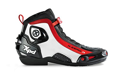 XPD S73-001-43, X-Zero R-Botas para Moto Hombre, Blanco, 43 EU