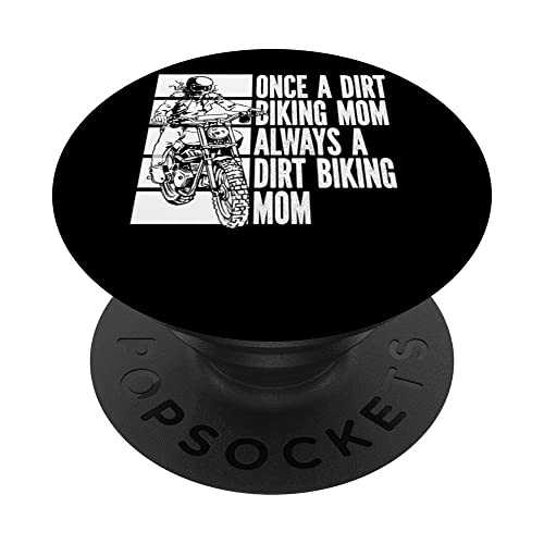 Dirt Bike Madre Motocross Biker - Motociclista Supermoto PopSockets PopGrip Intercambiable