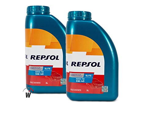 ACEITE MOTOR REPSOL ELITE TDI 50501 5W-40 5 litros (2 litros)