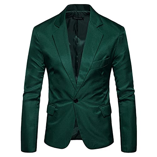 Chaqueta De Traje Hombre Slim Fit con Un Botón Color Sólido Casual De Negocios Elegante Clásico Estilo Básico Boutique Nueva Chaqueta De Traje De Otoño