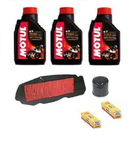 KIT HOJA HONDA 400 SILVER WING FJS 600 ACEITE MOTUL 7100 10W50 FILTROS DE VELAS