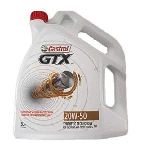 Castrol 14C1CC GTX 20W50 A3/B3 Aceite, 5 litros