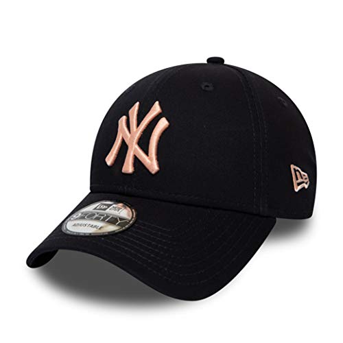 New Era York Yankees MLB Cap Verstellbar Baseball 9forty Damen Blau Rosa - One-Size