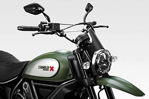 Ducati Scrambler 800 (Classic, Urban Enduro, Icon, Full Throttle) - Kit Carenabris 'DarkLight' (D-0210) - Parabrisas Lunas Cúpula - Accesorios De Pretto Moto (DPM Race) - 100% Made in Italy