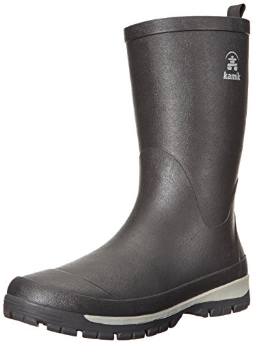 Kamik Lars, Botas de Lluvia Hombre, Negro Negro, 43 EU