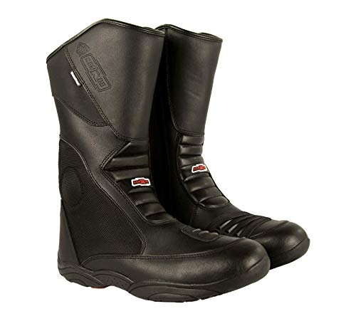 KEN ROD Botas Piel Moto | Botas Moto | Botas Motocicleta de Cuero | Botas de Moto Proteccion | Botas Cuero Proteccion