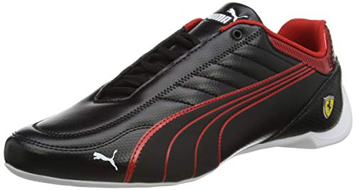 PUMA Ferrari Race Future Kart Cat, Zapatillas Unisex Adulto, Negro Black Rosso Corsa, 36 EU