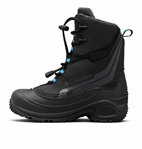 Columbia Bugaboot Plus IV Omni-Heat Botas para niños, Negro(Black Hyper Blue), 32 EU