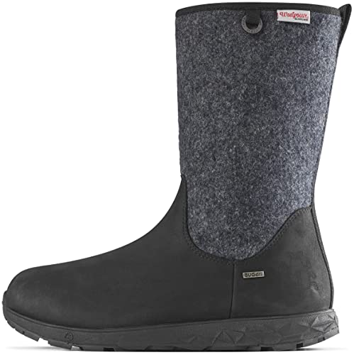 Icebug Botas de invierno Grove BUGDri Michelin Wic Woolpower para mujer, Negro / Gris, 42.5 EU