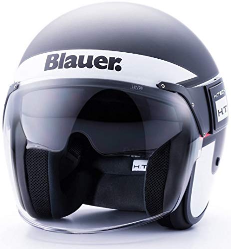 BLAUER CASCO POD STRIPES L BLACK-WHITE-RED MATT