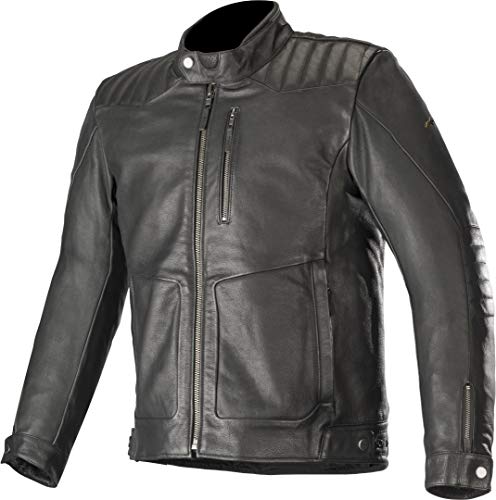 Alpinestars Chaqueta moto Crazy Eight Leather Jacket Black, Negro, XXL