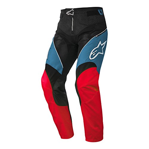 Alpinestar Cycling Pantalón de Moto A-Line BLU/Rosso W32