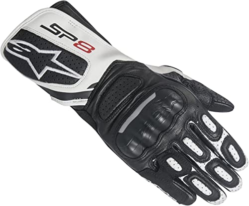 Alpinestars Stella SP-8 V2 Guantes Negro Blanco XL