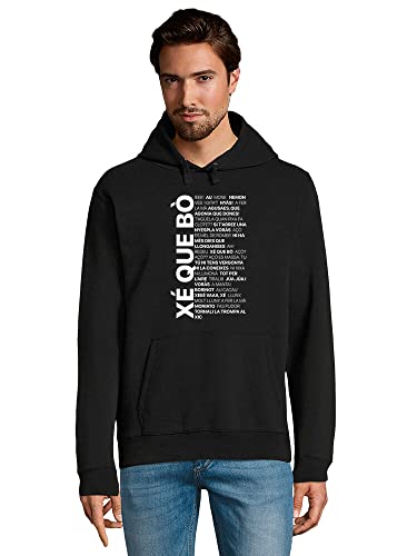 latostadora Sudadera amb Caputxa Xé Que Bò - Valencià En Estat Pur per Home - Negro XXL - Ref. 3617355-P