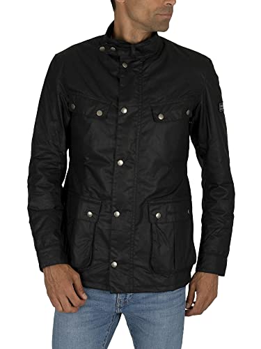 Barbour International Men's Duke Wax Jacket - Black - XXL - Black