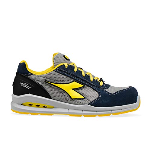 Diadora Utility Calzado de Trabajo bajo Run Net AIRBOX Low S1P SRC para Hombre y Mujer (EU 43), c8753 Cosmos Blue gr Moon Rock