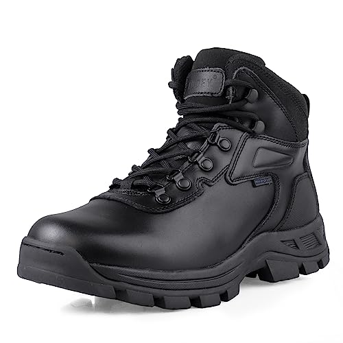 LUDEY Botas militares impermeables para hombre Botas de combate tácticas Botas todo terreno ligeras para la jungla Botas de Negras senderismo IDS003 46EU