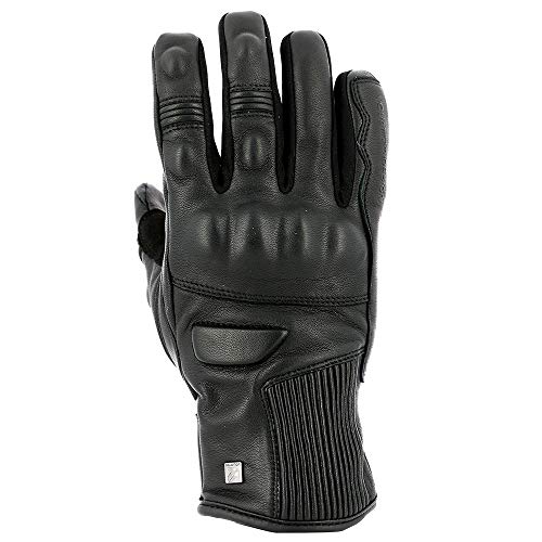 Vquattro - Guantes de moto homologados CE para hombre, color negro