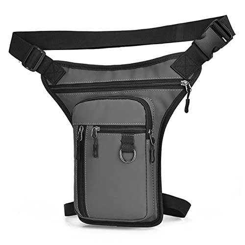 Bolsa de Pierna caída, riñonera Impermeable para la Cintura, Bolsa de Muslo para Ciclismo de Motocicleta, Bolsa de Transporte al Aire Libre para Viajes, Senderismo, Pesca, Escalada, Ciclismo, Hombre