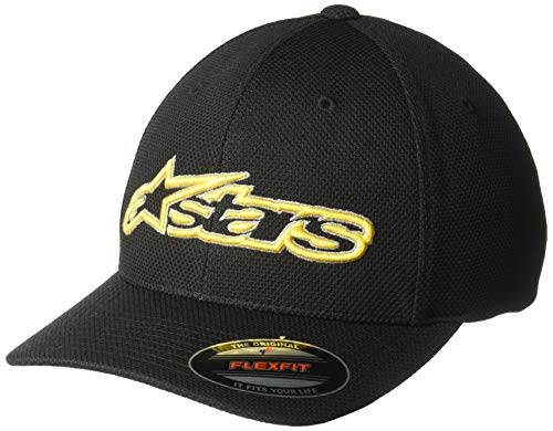 Alpinestars Gorra de béisbol unisex Blaze Mock Mesh negro y dorado L/XL