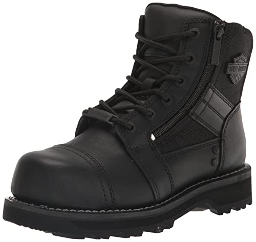 HARLEY-DAVIDSON FOOTWEAR Motocicleta para hombre, moto, botas, Negro -, 38.5 EU