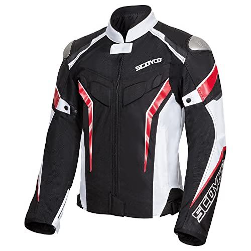 Scoyco Chaqueta de malla para motocicleta motociclista y equitación CE blindado resistente al desgaste chaqueta transpirable equipo protector para hombres 4 estaciones