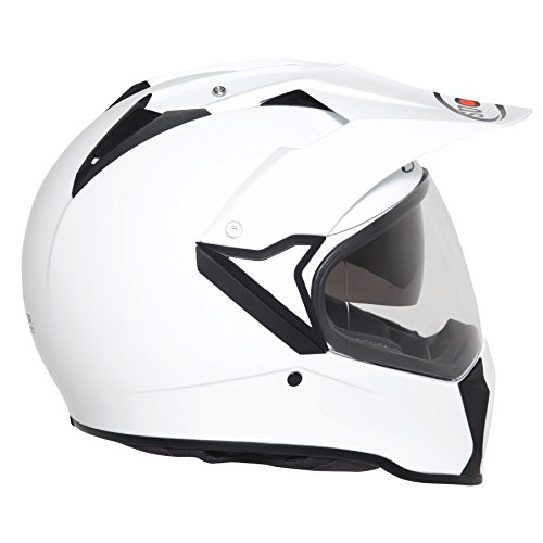 Suomy Casco para Moto Integral Enduro Trail/Mx, Blanco (Plain White), 2XL