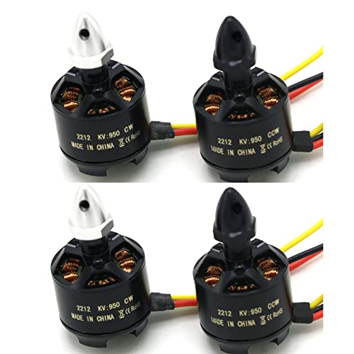 LMIAOM 4pcs / lot 2212 CCW 950KV sin escobillas motores de CW F330 F450 F550 XK X380 X380A X380B X380C RC Quadcopter aviones no tripulados Piezas de montaje de accesorios de bricolaje