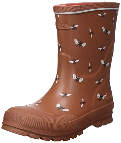 Viking Jo​l​l​y​ Pr​i​n​t​, Botas de Goma, Unisex Niños, Cognac, 36 EU