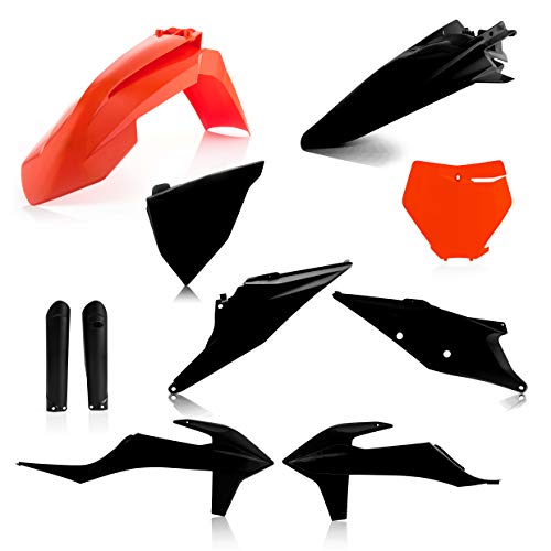 Acerbis 0023479.313 Full Kit de Plásticos para Sx/Sxf 2019 Color Negro/Naranja