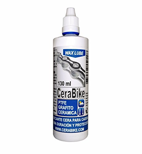 CeraBike WAXLUBE. LUBRICANTE Base Cera para Cadena con PTFE, Grafito Y Ceramica (130ML)