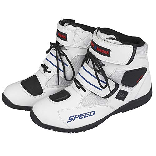 Yiwa Motocicleta Suave Botas Motocicleta Impermeable Barcos de Motor Hombres Botas de Motocross Moto antideslizante Zapatos