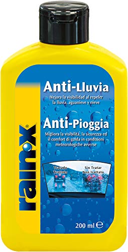 Rain-x Tratamiento Antilluvia Parabrisas Coche, Retrovisor, Mampara Ducha, Espejos, Cristales Baño, 200ml