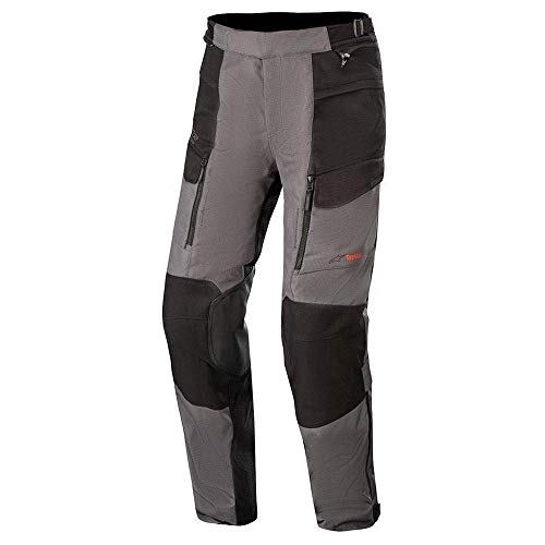 Alpinestars Valparaiso V3 DRYSTAR PANTALÓN Motorista Gris Oscuro Negro L