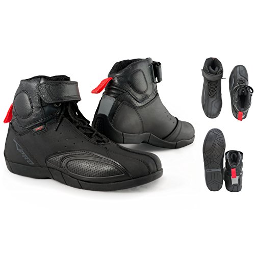 A-pro Botas de Motocicleta Urbana Botas de Turismo Sport Técnica Negro 43