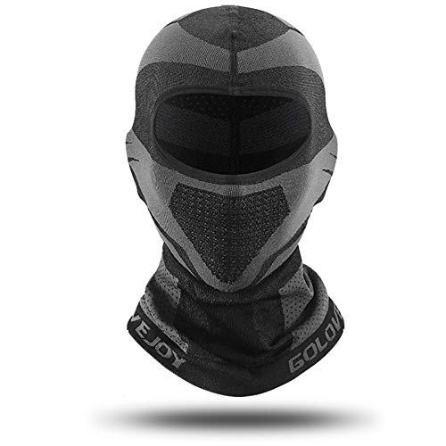 Zeroall Pasamontañas Moto Esquí Ciclismo Invierño Cubierta Facial A Prueba de Viento Respirable Balaclava Máscara para Ciclismo Esquí Snowboard Motociclismo(Negro)