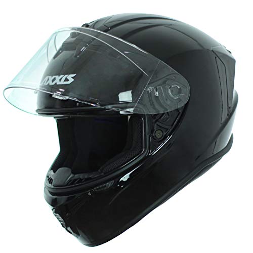 AXXIS CASCO DRAKEN SOLID A1 NEGRO BRILLO TALLA S