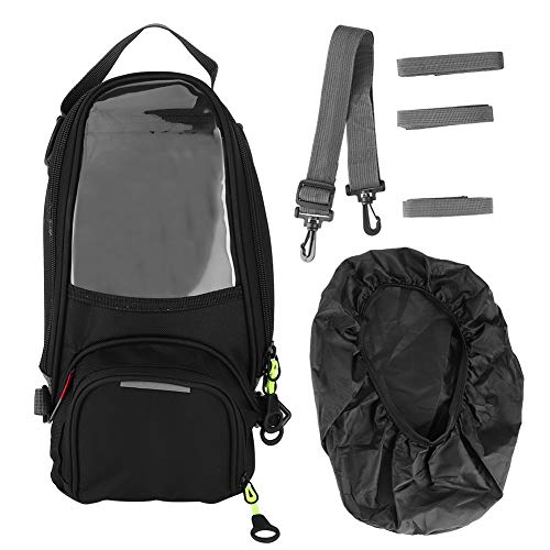 Bolsa de depósito, Motor de Motocicleta Bolsa de depósito de Combustible Impermeable Bolsa de navegación magnética Mochila Grande con Ventana Transparente