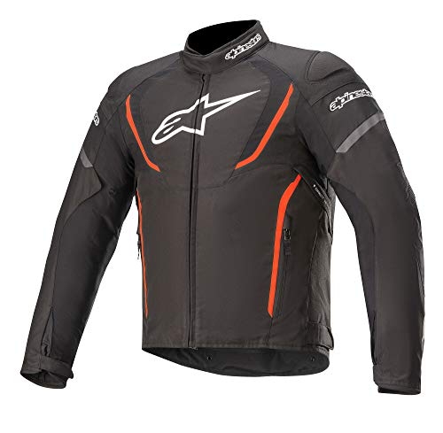 Alpinestars Chaqueta moto T-jaws V3 Waterproof Jacket Black Red Fluo, BLACK/RED/FLUO, XXL (32010201030)