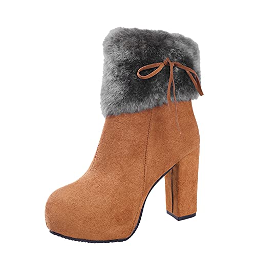 Dasongff Antideslizante Botines Zapatos Deportivos Botas Cowboy Mujeres Marrón Botas Cavalières Mollet Large Botines Talones CuentesS Mujer Botas Negro Plano Botas Plataforma Goth Chukka Boots,