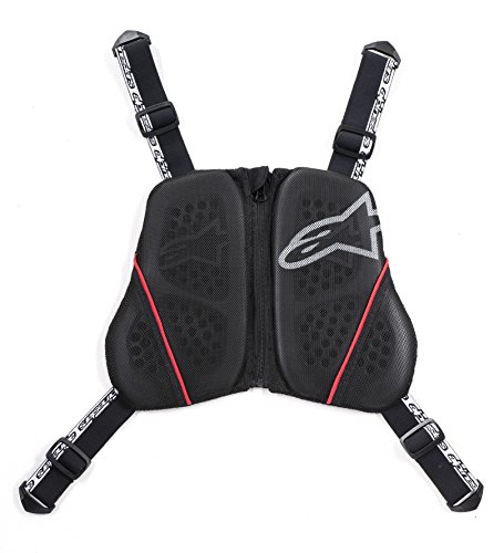 Alpinestars 6508615123L Protector de Pecho, Negro Blanco Rojo, M-L