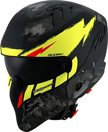 Suomy CASCO ARMOR HI VOLT MATT BLACK/YELLOW - L