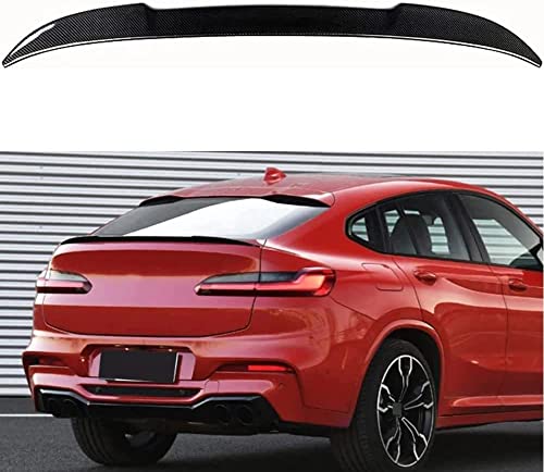 FOXOXI Alerón Trasero de Coche para BMW X4 G02 2019 2020 2021, Alerón Trasero del Portón Trasero del Maletero Spoiler, Accesorios de Labio del ala del Techo Antiarañazos